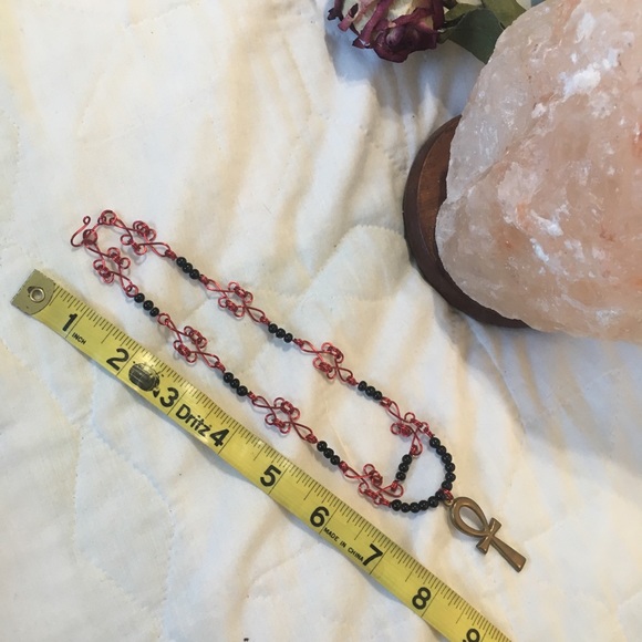🥀 Handmade Wire Ankh Necklace - Picture 4 of 4